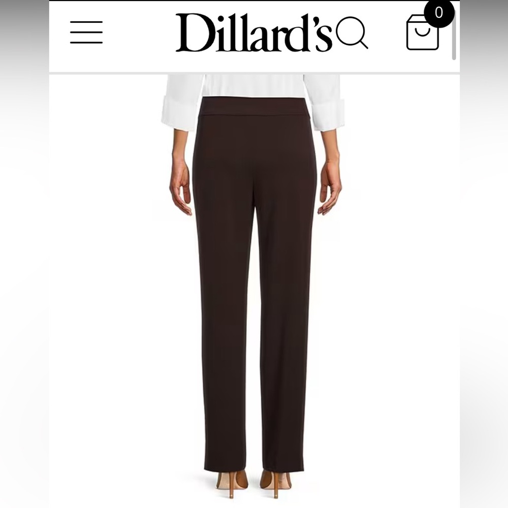 Elegant Light Brown Women's Straight Leg Pants